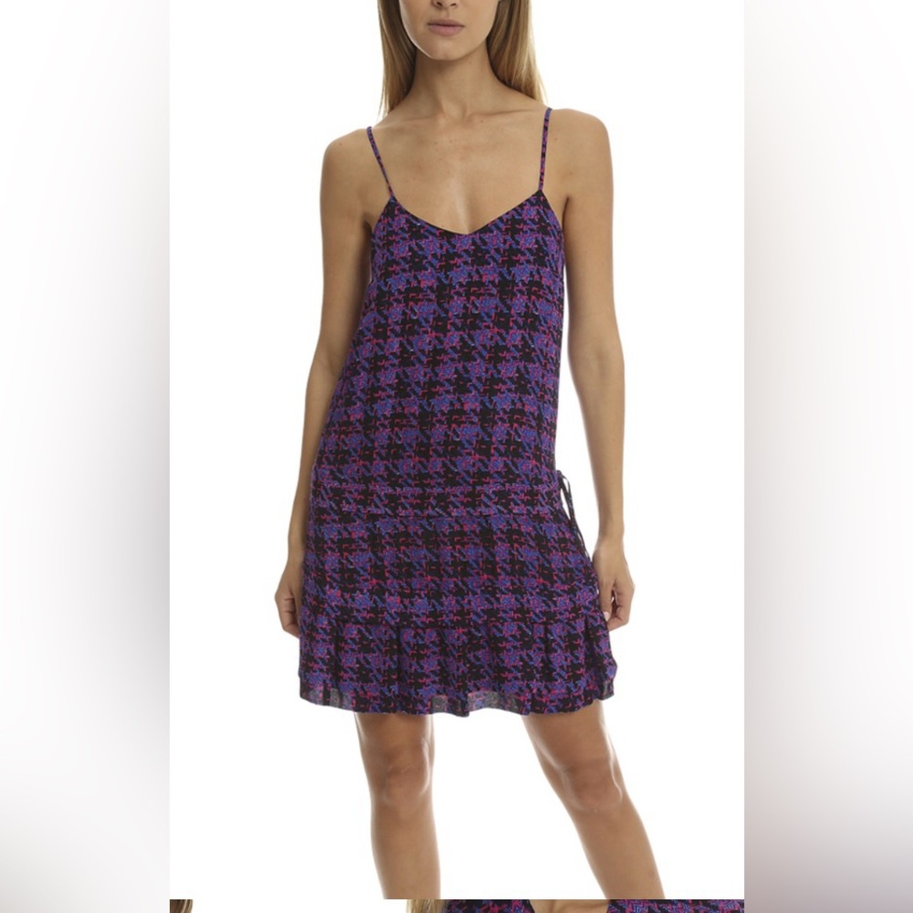 DEREK LAM 10 CROSBY RUFFLE‎ FRONT DRESS - COBALT Size 4